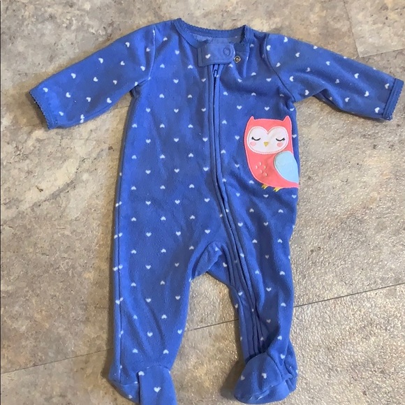 Carter's One Pieces Infant Girls Fleece One Piece Outfit Poshmark
